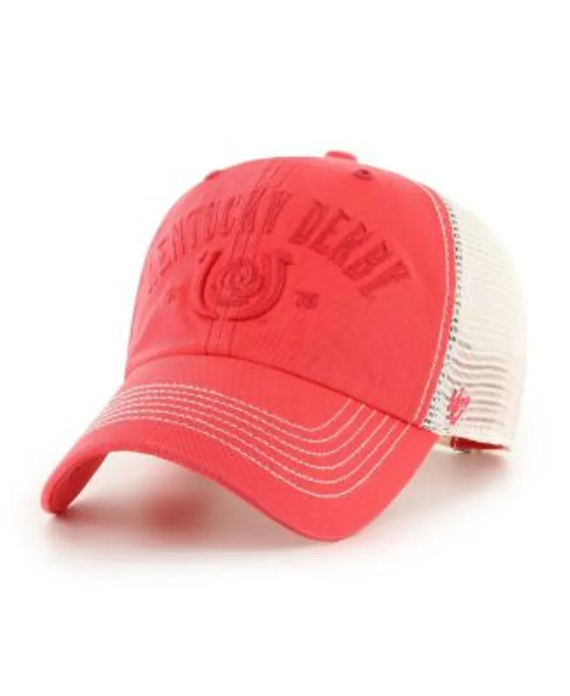 47 Brand Men's Navy, White Cincinnati Reds Flag Fill Trucker Snapback Hat