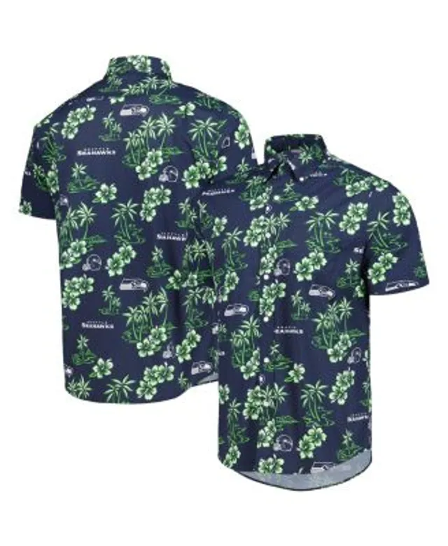 Men's FOCO College Navy Seattle Seahawks Thematic Button-Up Shirt