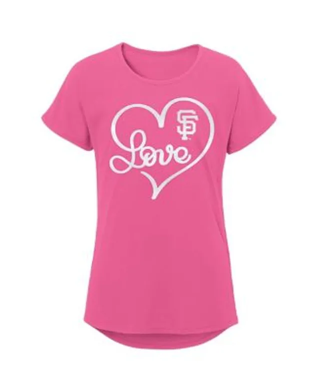 Preschool San Francisco Giants Pink Ball Girl T-Shirt