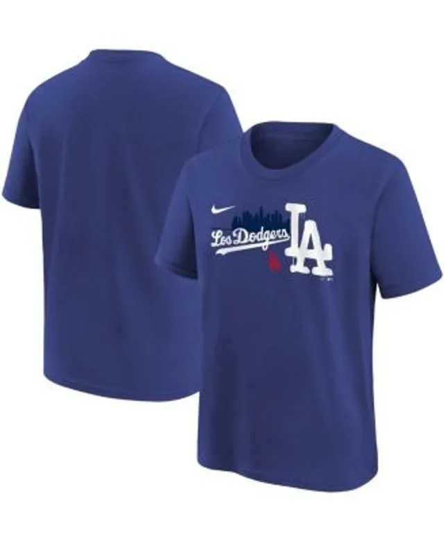 Nike Youth Boys and Girls Royal Los Angeles Dodgers City Connect Graphic  T-shirt