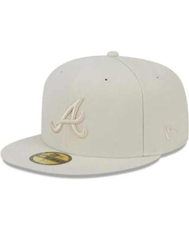 New Era Men's Tan Atlanta Braves 1972 MLB All-Star Game Sky Blue Undervisor  59FIFTY Fitted Hat