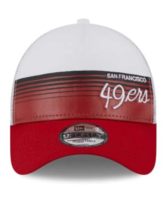 Men's New Era Scarlet San Francisco 49ers Word 9FIFTY Snapback Hat