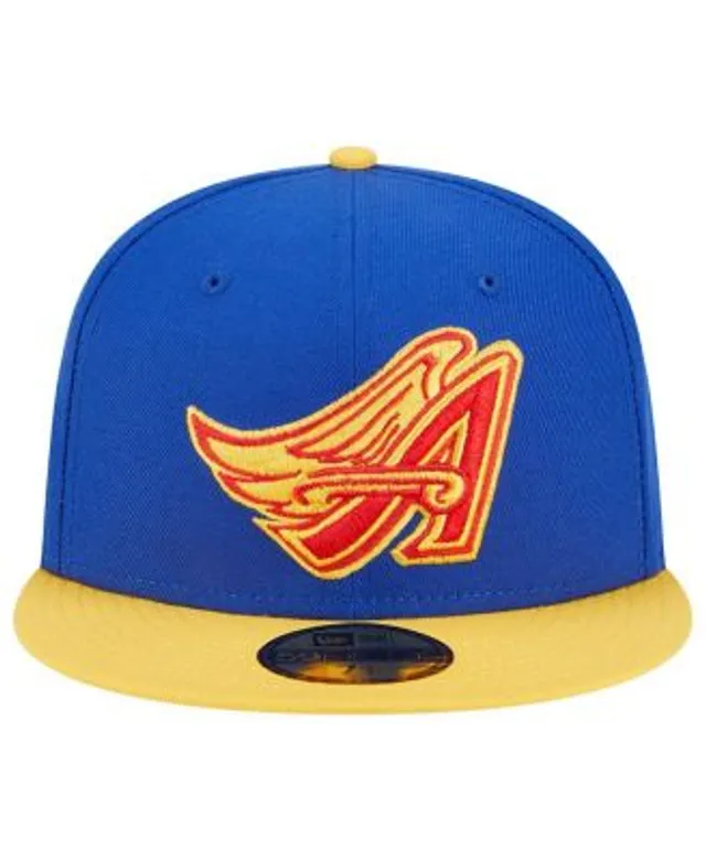 New Era Yellow/Black Los Angeles Angels Grilled 59FIFTY Fitted Hat