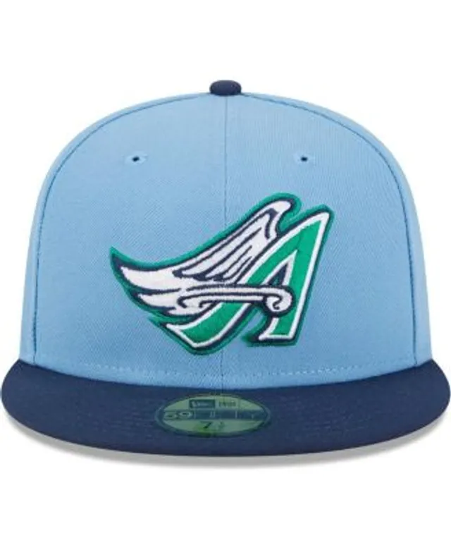 Men's New Era Gray/Blue Los Angeles Angels Dolphin 59FIFTY Fitted Hat