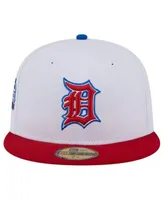 Men's New Era Gray/Red Detroit Tigers Navy Undervisor 59FIFTY Fitted Hat