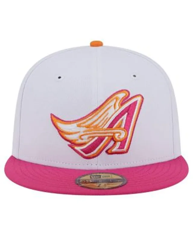 KTZ Pink, Green Los Angeles Angels Cooperstown Collection Angel Stadium  Passion Forest 59fifty Fitted Hat for Men