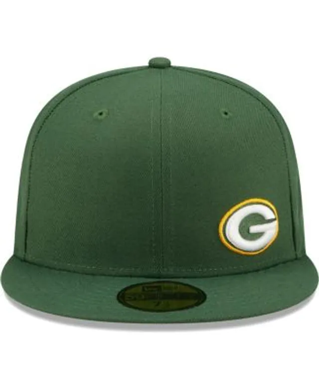 Men's New Era Black Green Bay Packers Omaha Low Profile 59FIFTY Fitted Hat