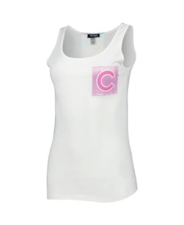 Chicago Cubs Levelwear Women's Macy Muscle Tank Top - White