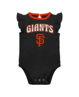 Newborn & Infant San Francisco Giants Black/Orange/Heathered Gray Game Time Three-Piece Bodysuit Set