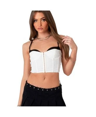 Women's Exposed Bra Cup Corset Top