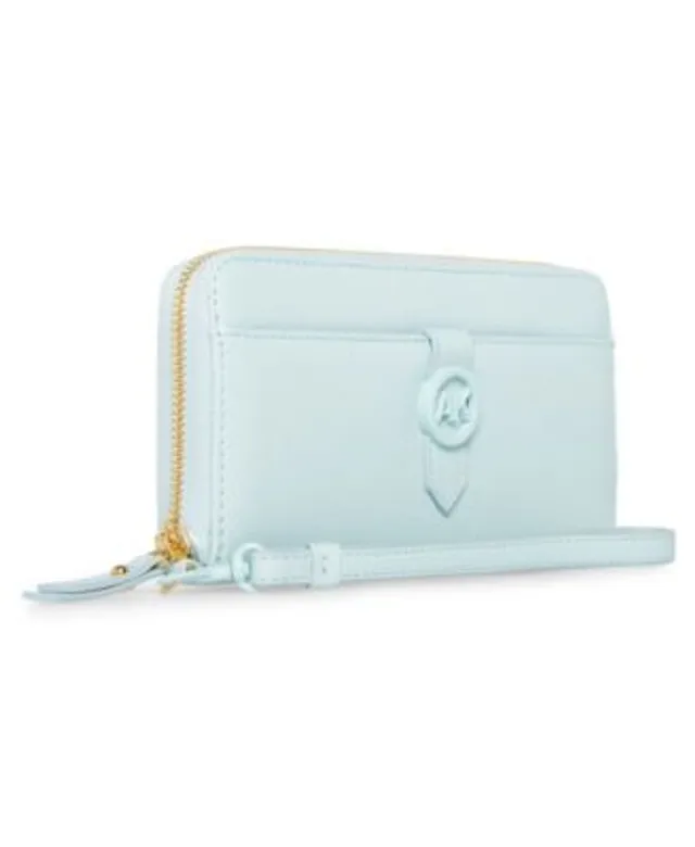 Anne Klein Boxed Slim Zip Wallet with Detachable Wristlet - Pink