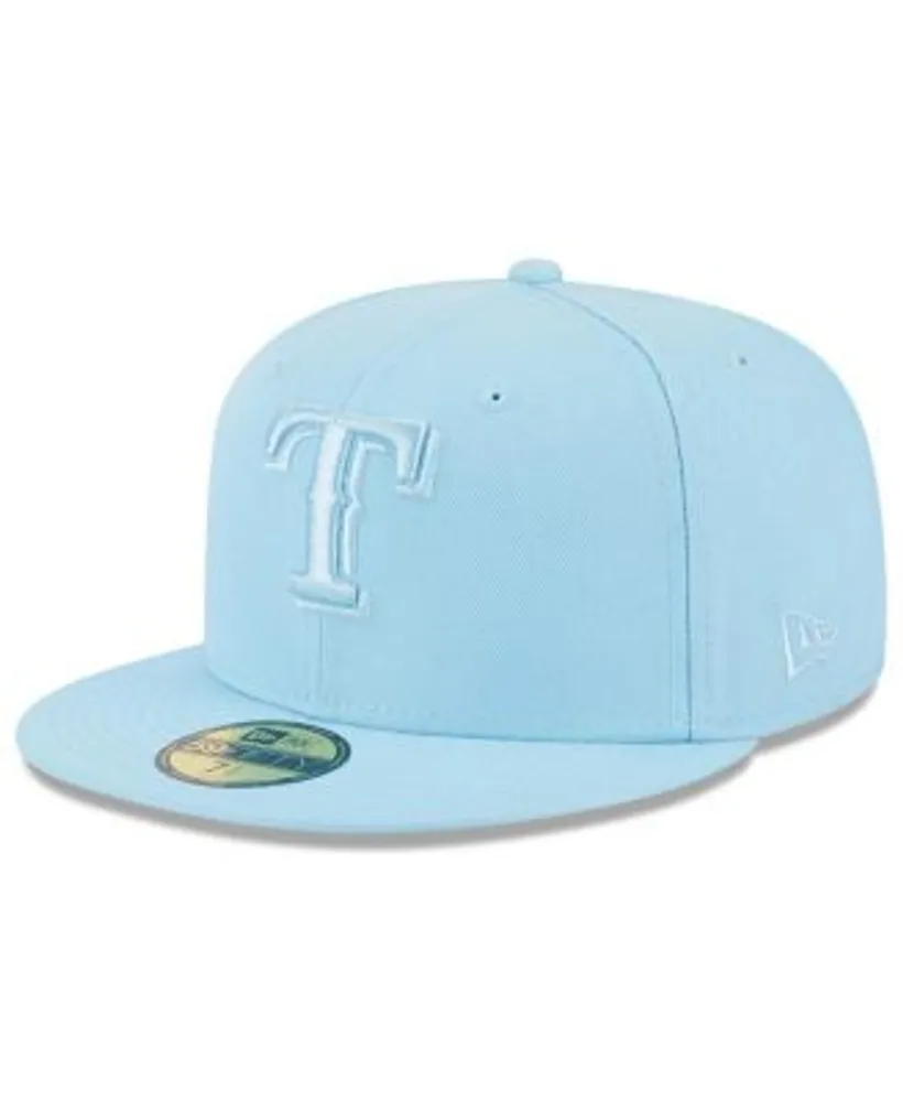 New Era Men's Light Blue Texas Rangers 2023 Spring Color Basic 59FIFTY  Fitted Hat