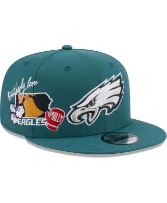 New Era Men's Midnight Green Philadelphia Eagles Script 9FIFTY Snapback Hat