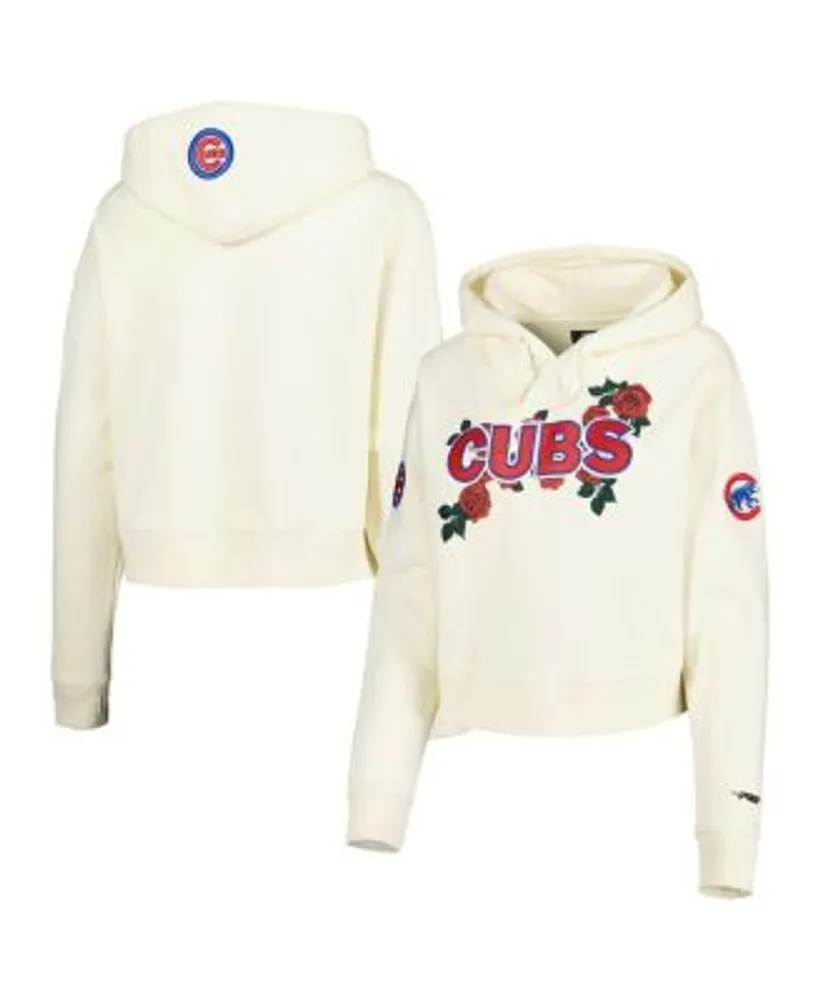 Men's Chicago Cubs Pro Standard White Logo Pullover Hoodie