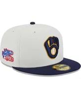 Men's Tampa Bay Rays New Era Stone/Navy Retro 59FIFTY Fitted Hat