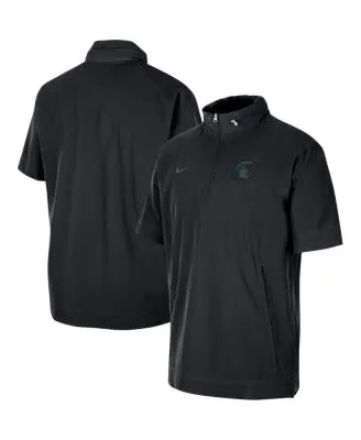 Nike Men's Philadelphia Eagles Logo Pacer Black Half-Zip Pullover