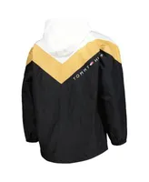 Pittsburgh Steelers Tommy Hilfiger Women's Staci Half-Zip Hoodie  Windbreaker Jacket - White/Gold