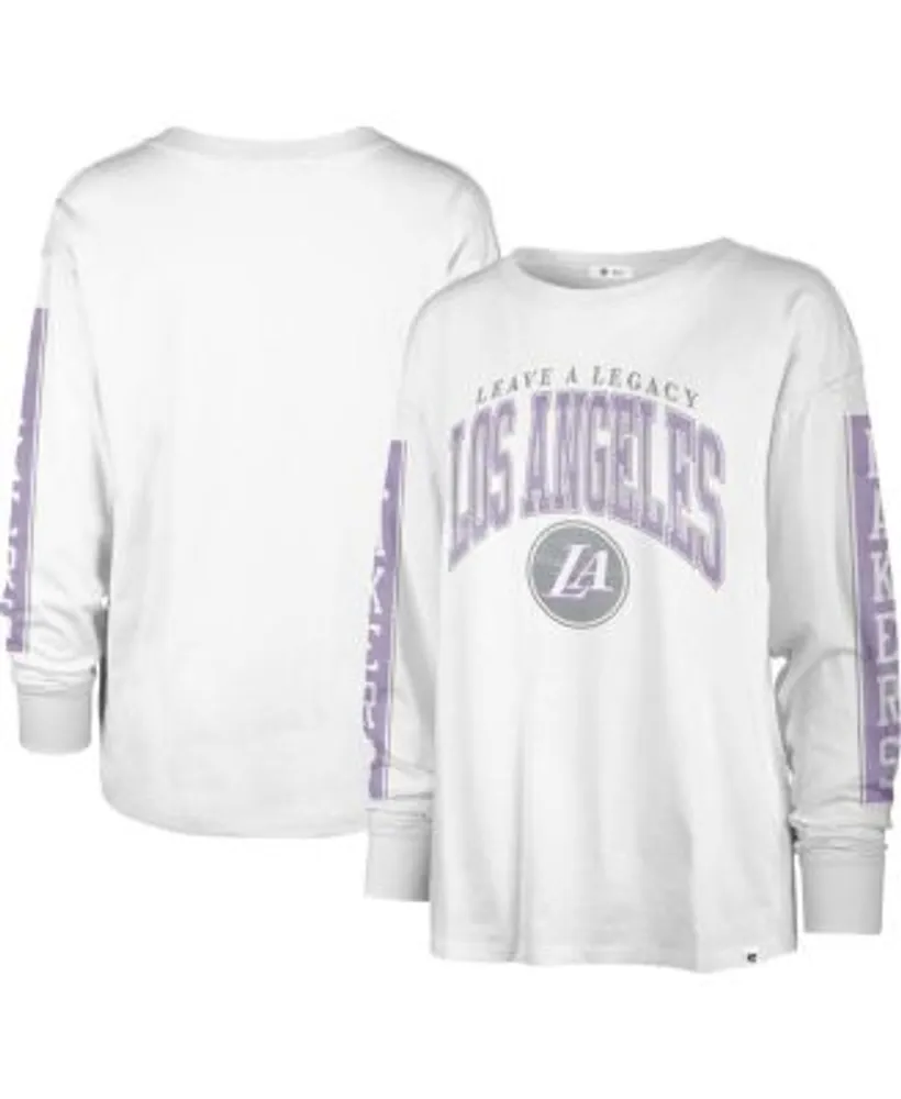 47 Brand Women's White Los Angeles Lakers City Edition SOA Long