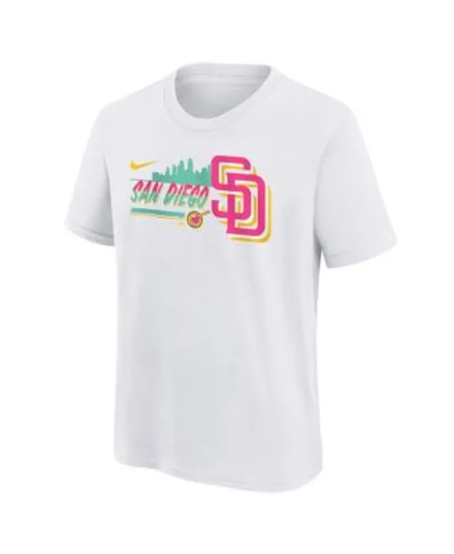 Nike Men's White San Diego Padres City Connect Logo T-shirt - Macy's