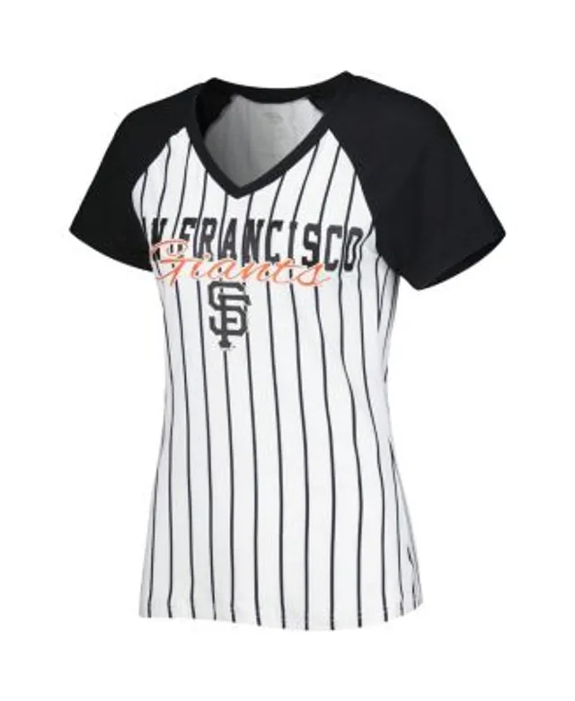 Women's Concepts Sport White Houston Astros Reel Pinstripe Knit Sleeveless Nightshirt Size: Small