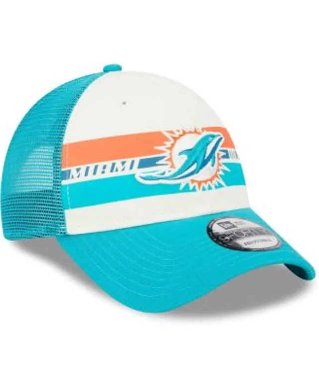 Lids Miami Dolphins New Era Property Trucker 9TWENTY Snapback Hat - Aqua