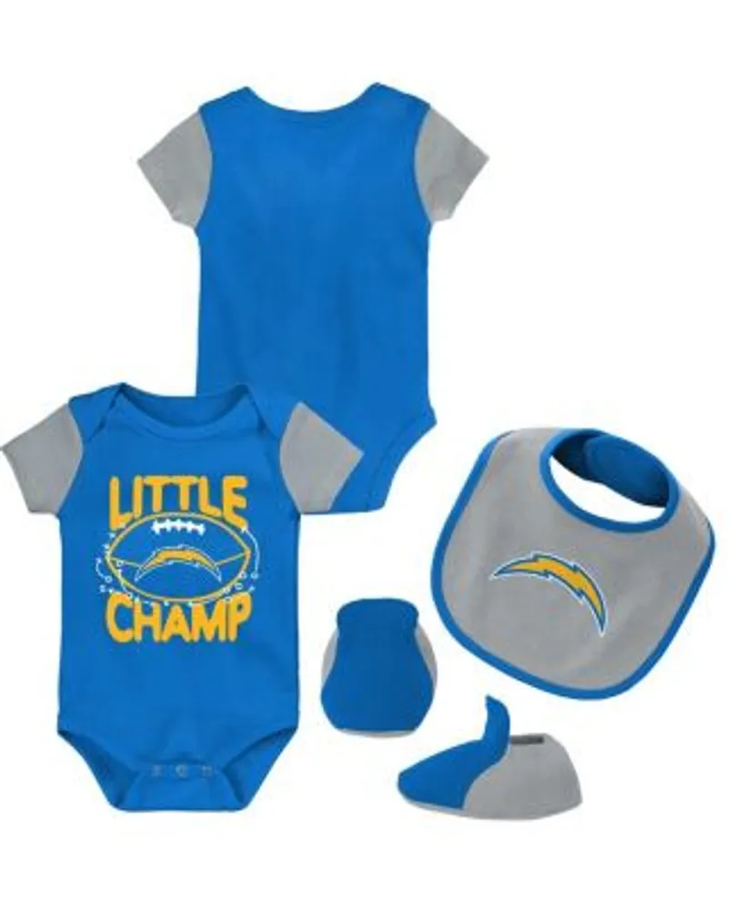 Newborn Toronto Blue Jays Biggest Little Fan 3-Piece Creeper Set