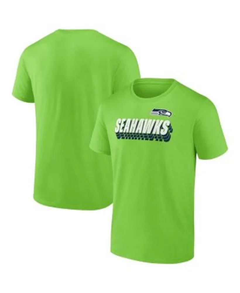 Fanatics Men's Branded Neon Green Seattle Seahawks Strike Back T