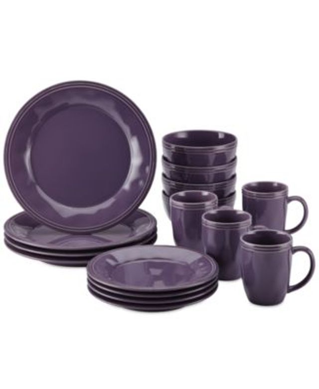 Pfaltzgraff Everyday Aria 16 Pc. Dinnerware Set - Red