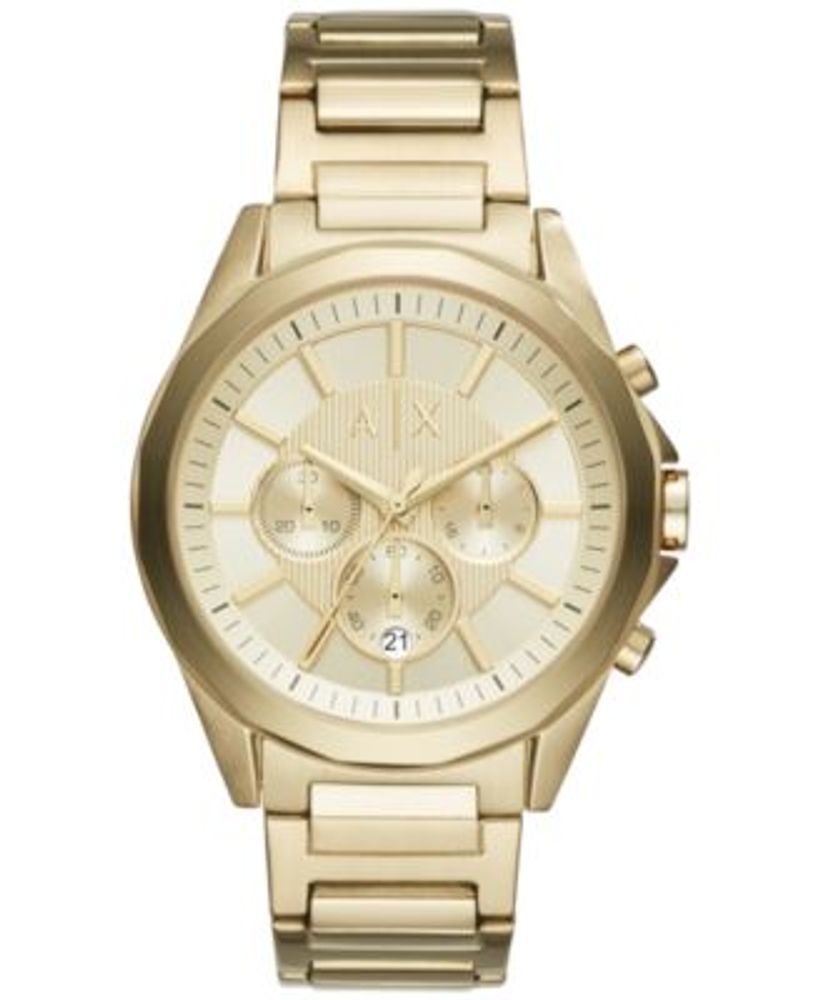 A|X Armani Exchange Men's Gold-Tone Stainless Steel Bracelet Watch 44mm  AX2602 | Montebello Town Center