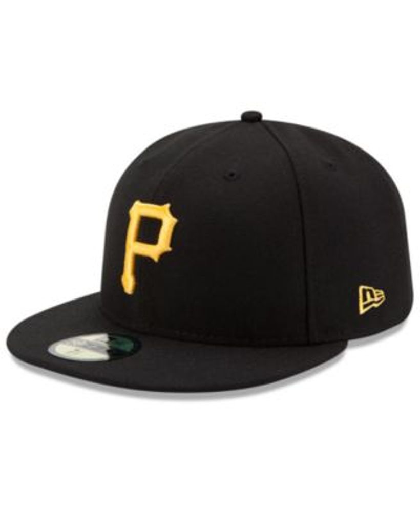 Men's New Era Black Pittsburgh Pirates Game Authentic Collection On-Field 59FIFTY Fitted Hat, Size: 7 1/8