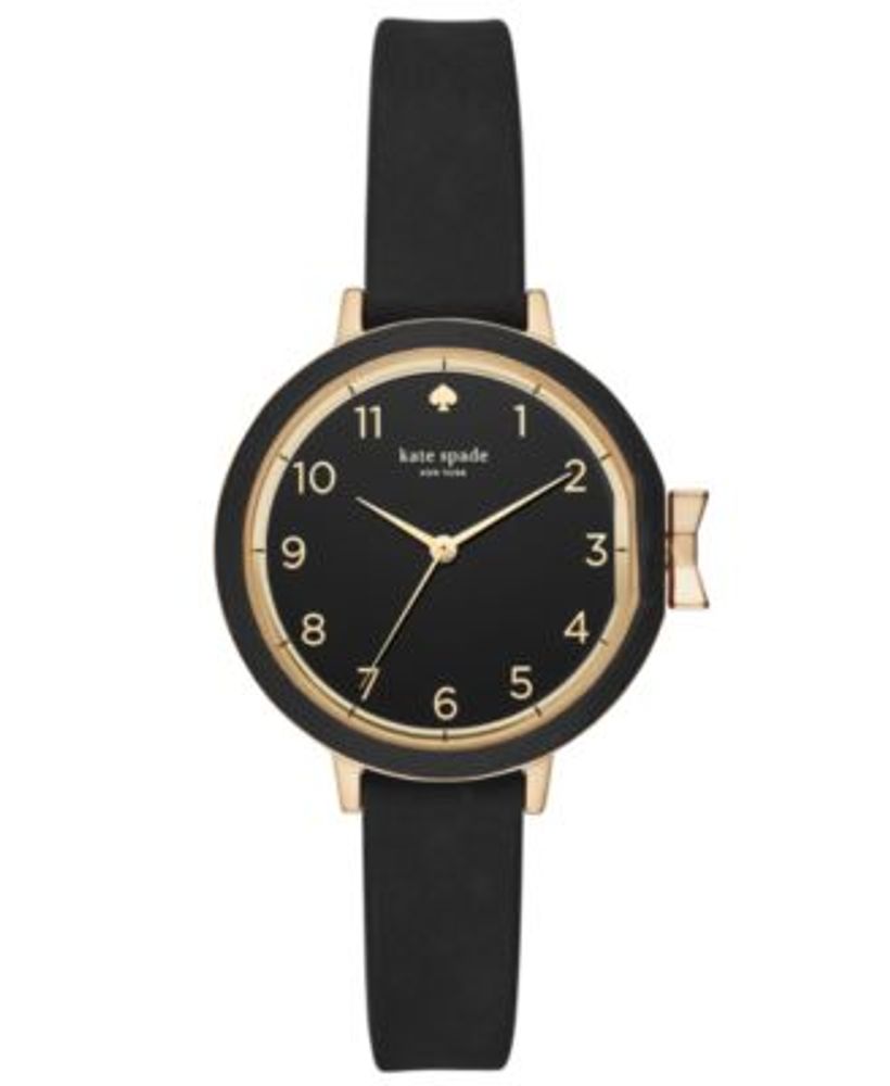 Kate spade new york Women's Park Row Black Silicone Strap Watch 34mm |  Dulles Town Center