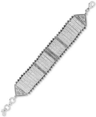 Silver-Tone Link Bracelet