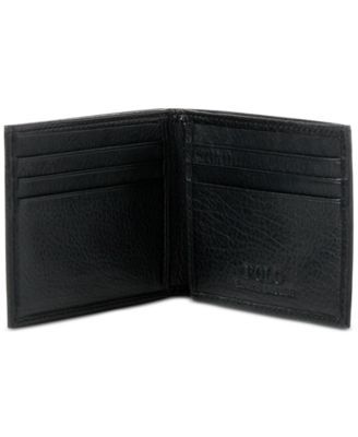 Men's Wallet, Pebbled Bifold Wallet