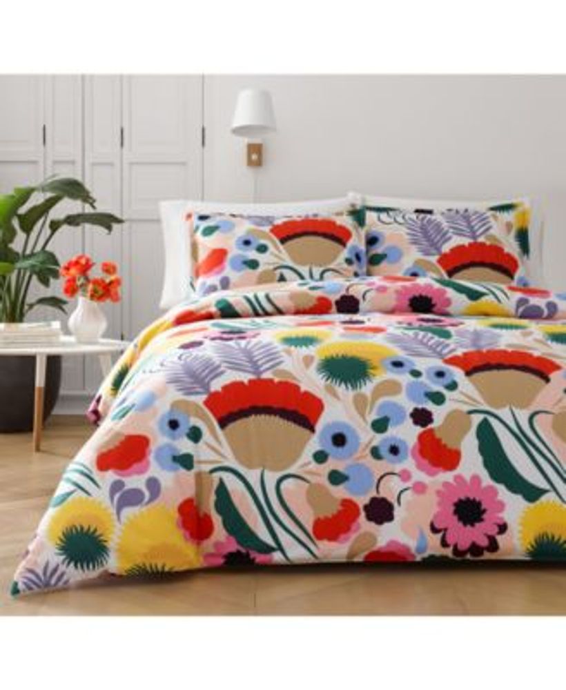 Marimekko Ojakelkukka Cotton Duvet Cover Set | Foxvalley Mall