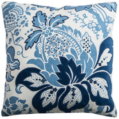 Floral Polyester Filled Decorative Pillow