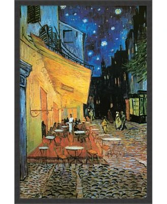 Cafe Terrace At Night, 1888 Framed Art Print