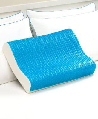 Cool Comfort Hydraluxe Pillow, Gel & Custom Contour Open Cell Memory Foam