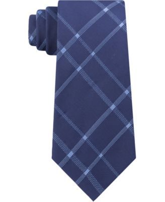 Men's Stitch Plaid Slim Tie