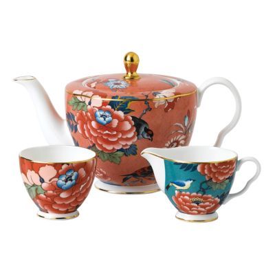 Paeonia Blush 3-Piece Tea Set