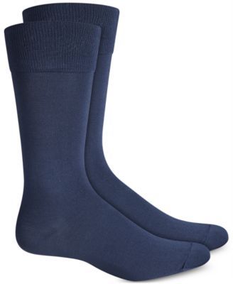 Perry Ellis Men's Socks, Microluxe Flat Knit Socks