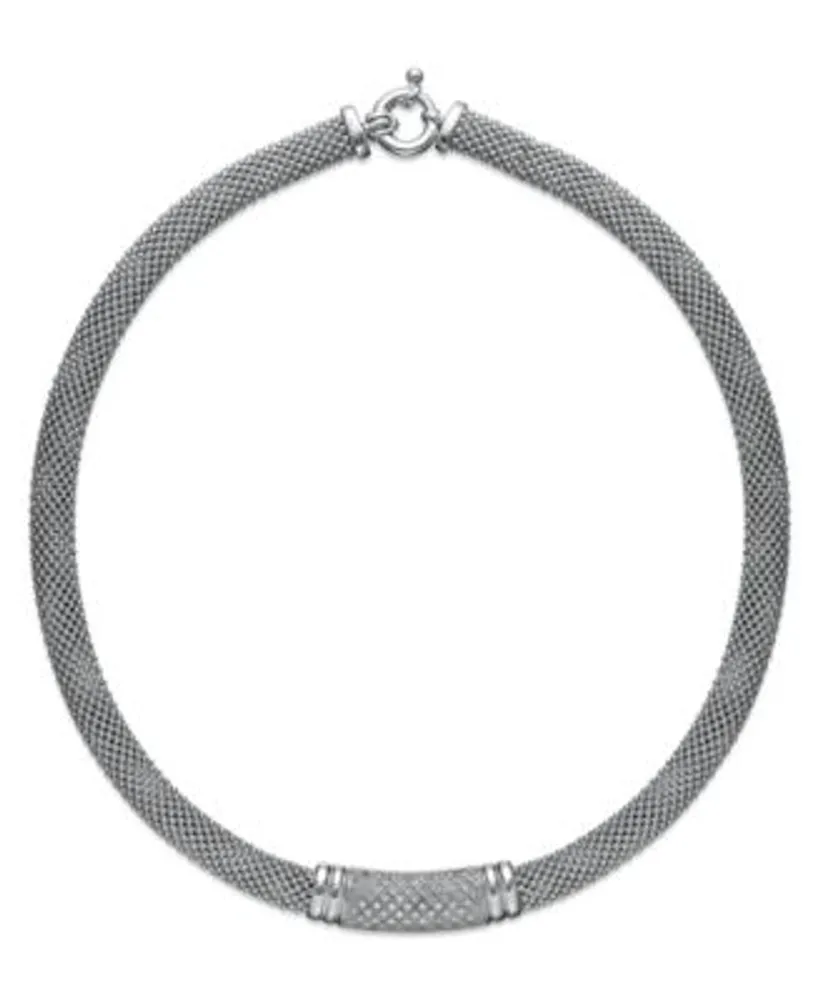 Macy's Sterling Silver Bracelet, Mesh - Macy's