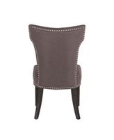Quincy Charcoal Linen Dining Chairs, Set of 2
