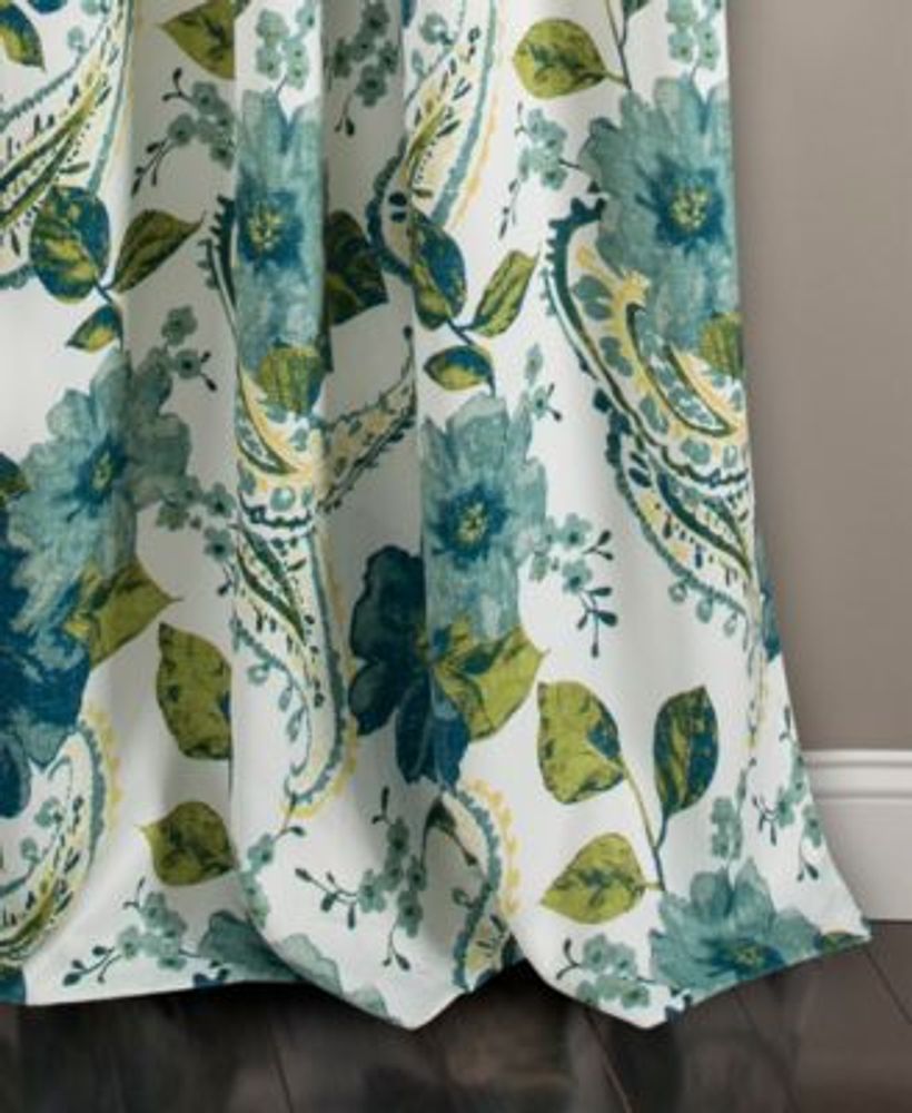 Floral Paisley 52" x 108" Curtain Set