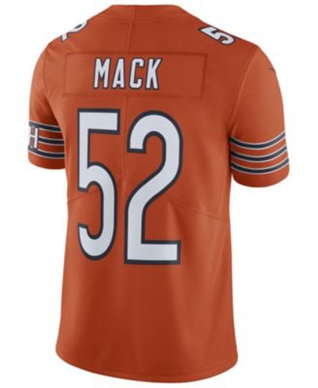 Nike Bears 52 Khalil Mack Navy Throwback Vapor Untouchable Limited Youth  Jersey