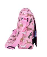 Horses in Pink 13" X 10" Messenger Bag