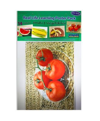 Real Photo Fruits Vegetables Poster Set