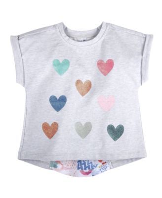 Baby Girl's Sequins Heart T-Shirt