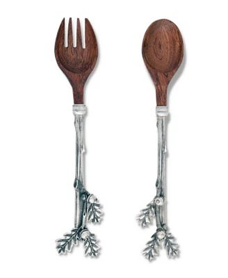 Acorn and Oak Leaf Salad Server Set