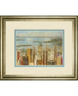 Cityscape by Longo Framed Print Wall Art, 34" x 40"