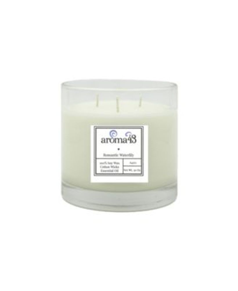 Romantic Waterlily Large 3 Wick Luxury Candle